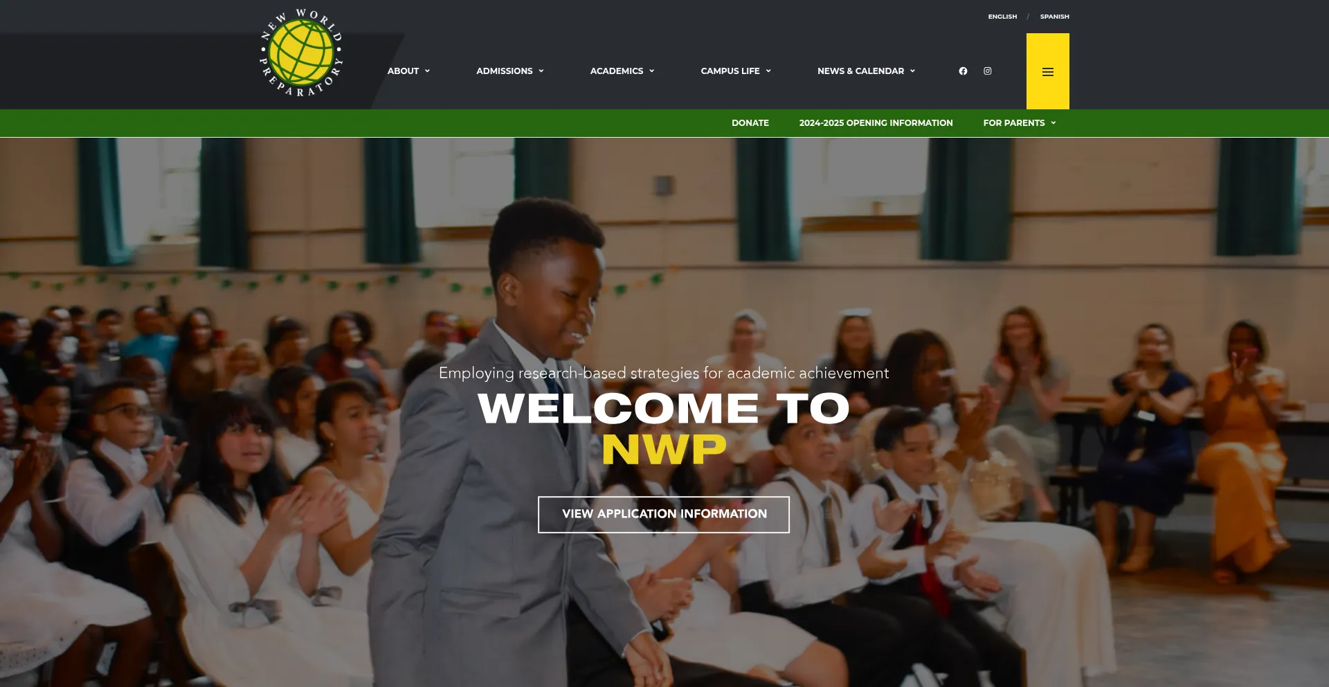 Website screenshot of Newworldprep.org