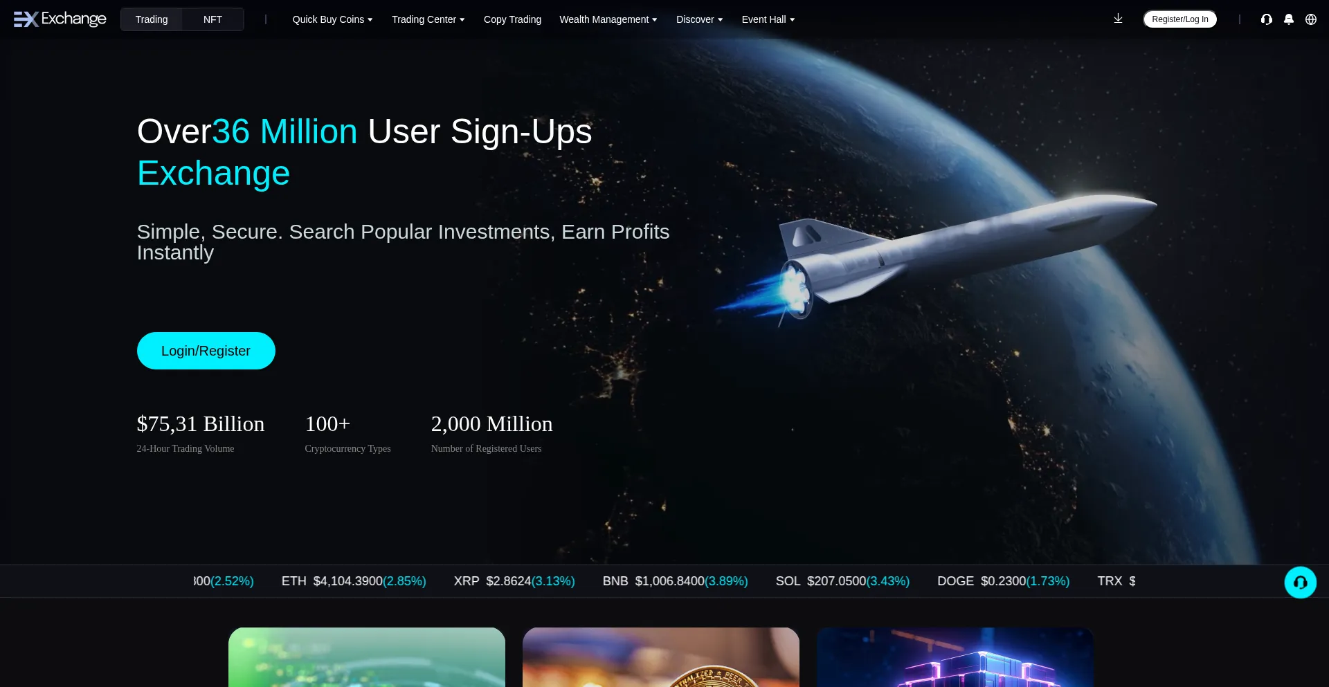 Newy-se.exchange Screenshot