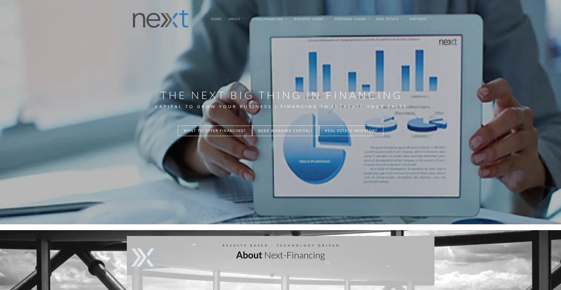 Next-financing.com Screenshot