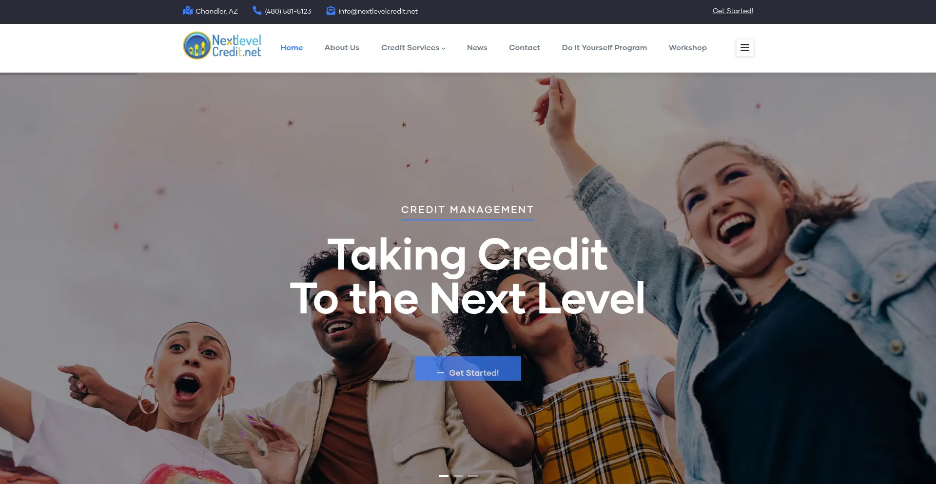 Nextlevelcredit.net Screenshot
