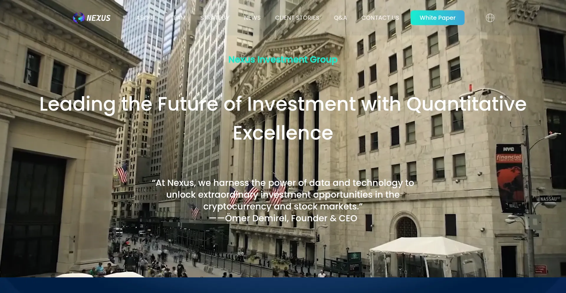 Website screenshot of Nexusest.com