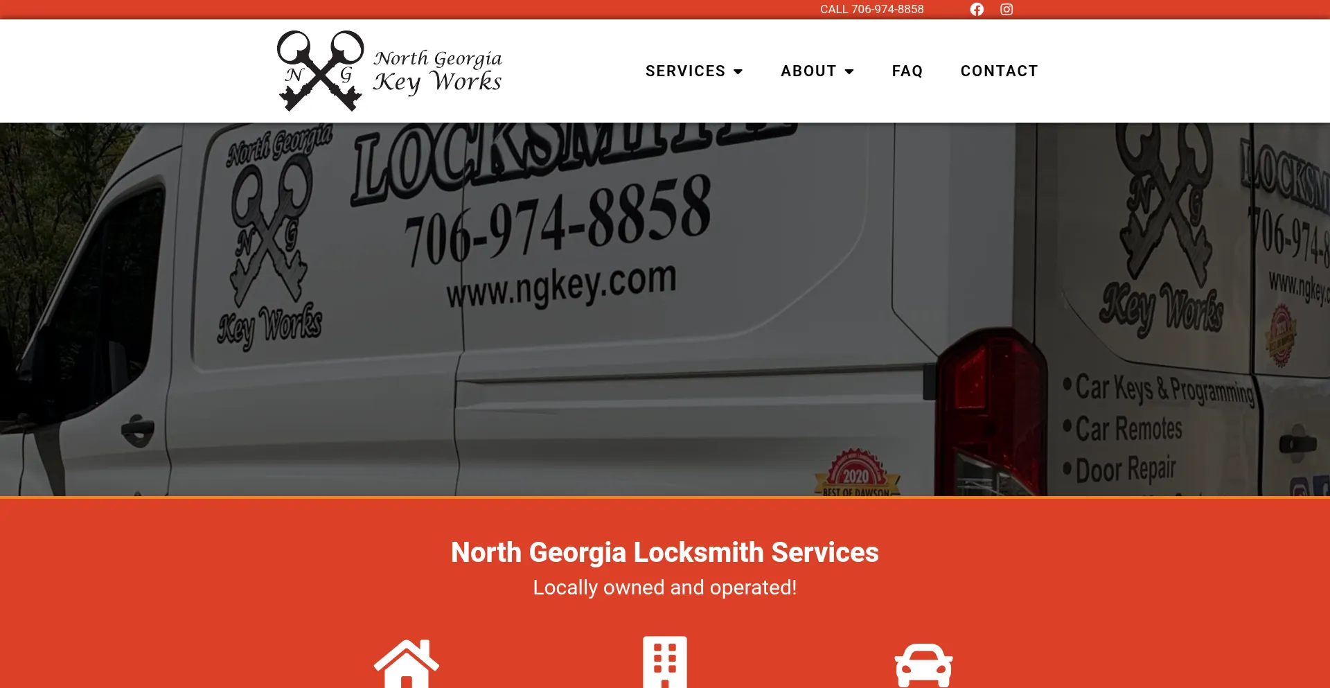 Website screenshot of Ngkey.com