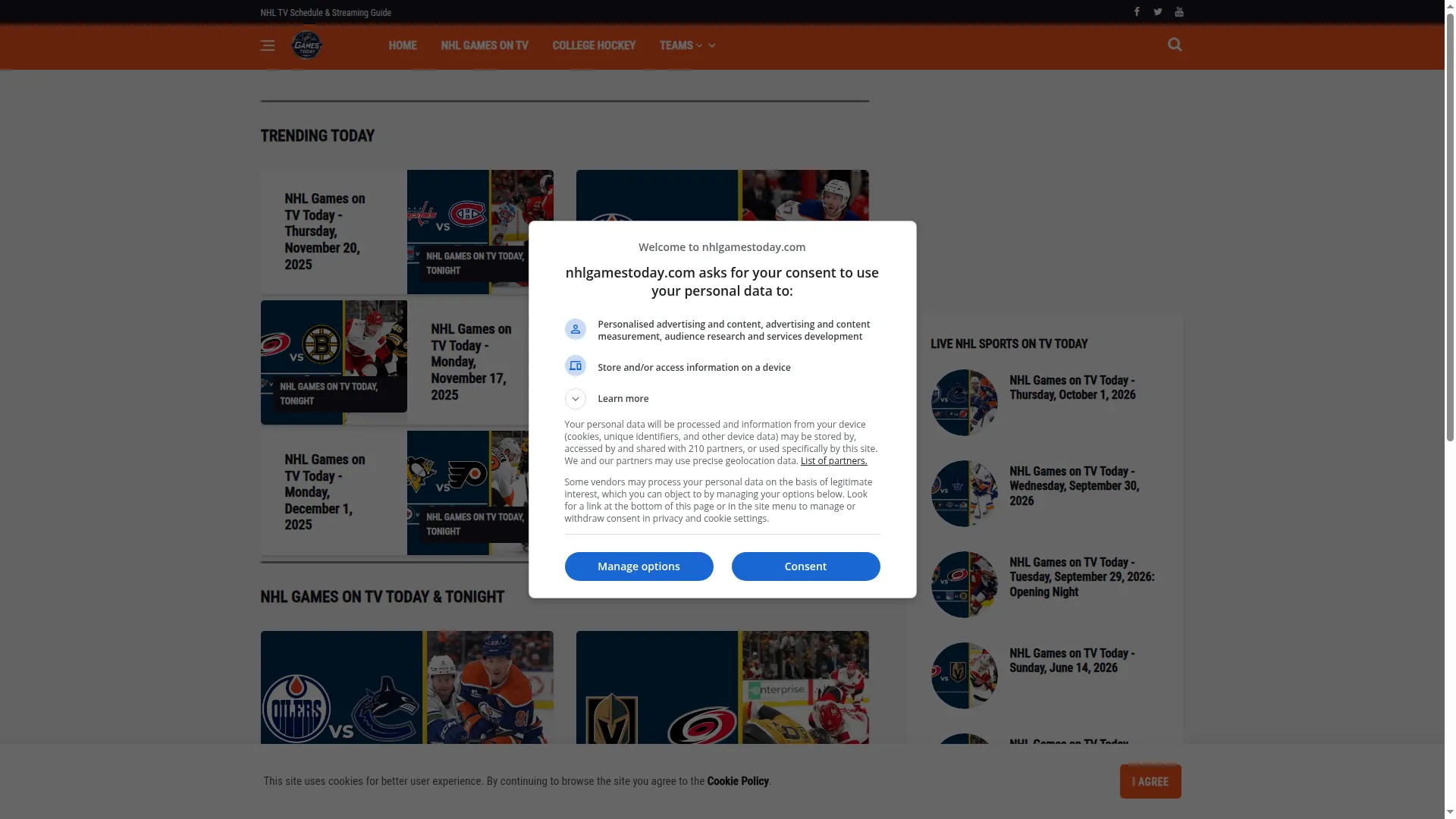 Nhlgamestoday.com