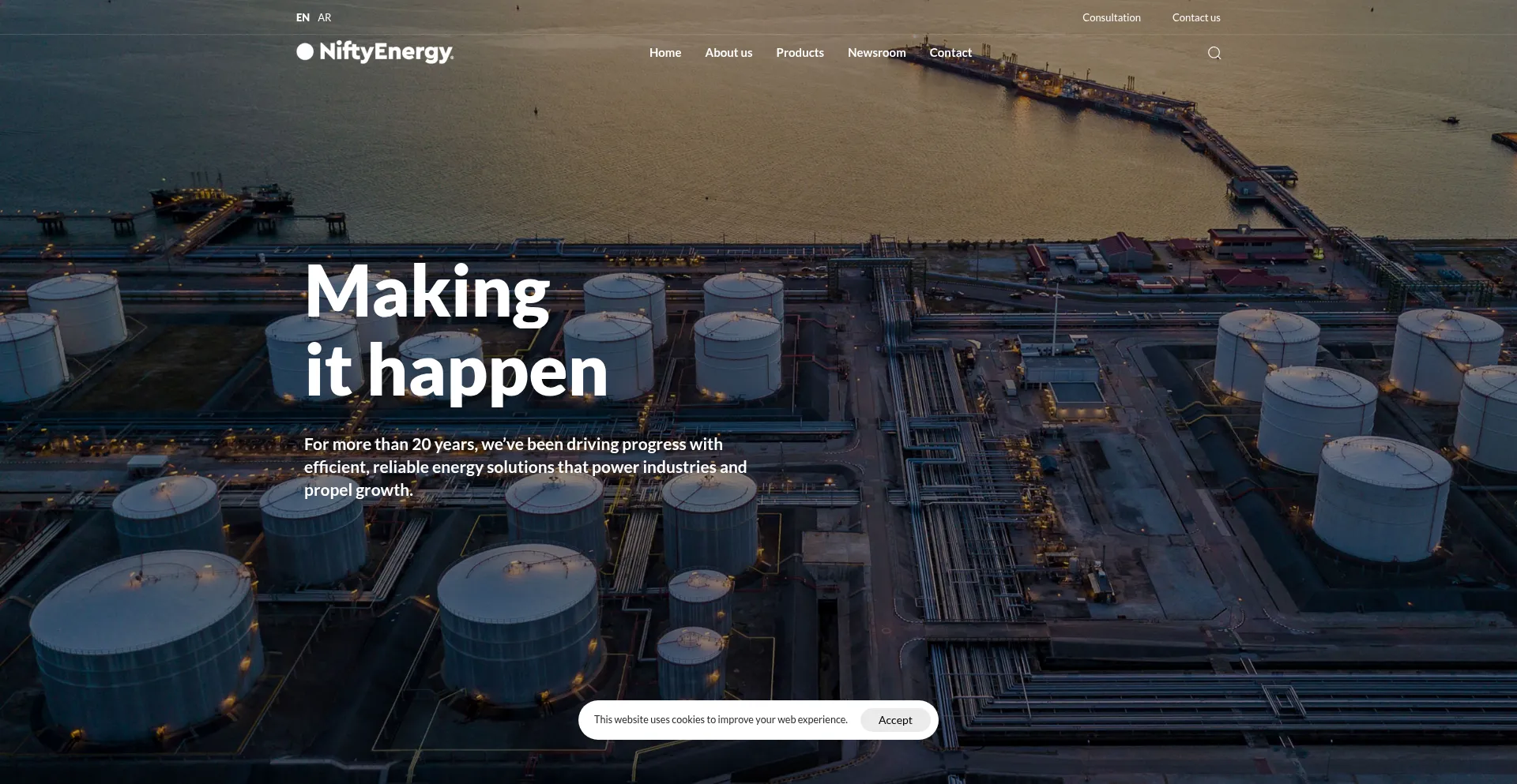Niftyenergy.com Screenshot