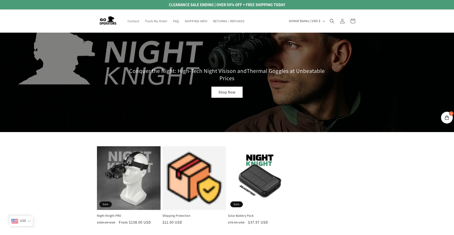Website screenshot of Nightknightus.com