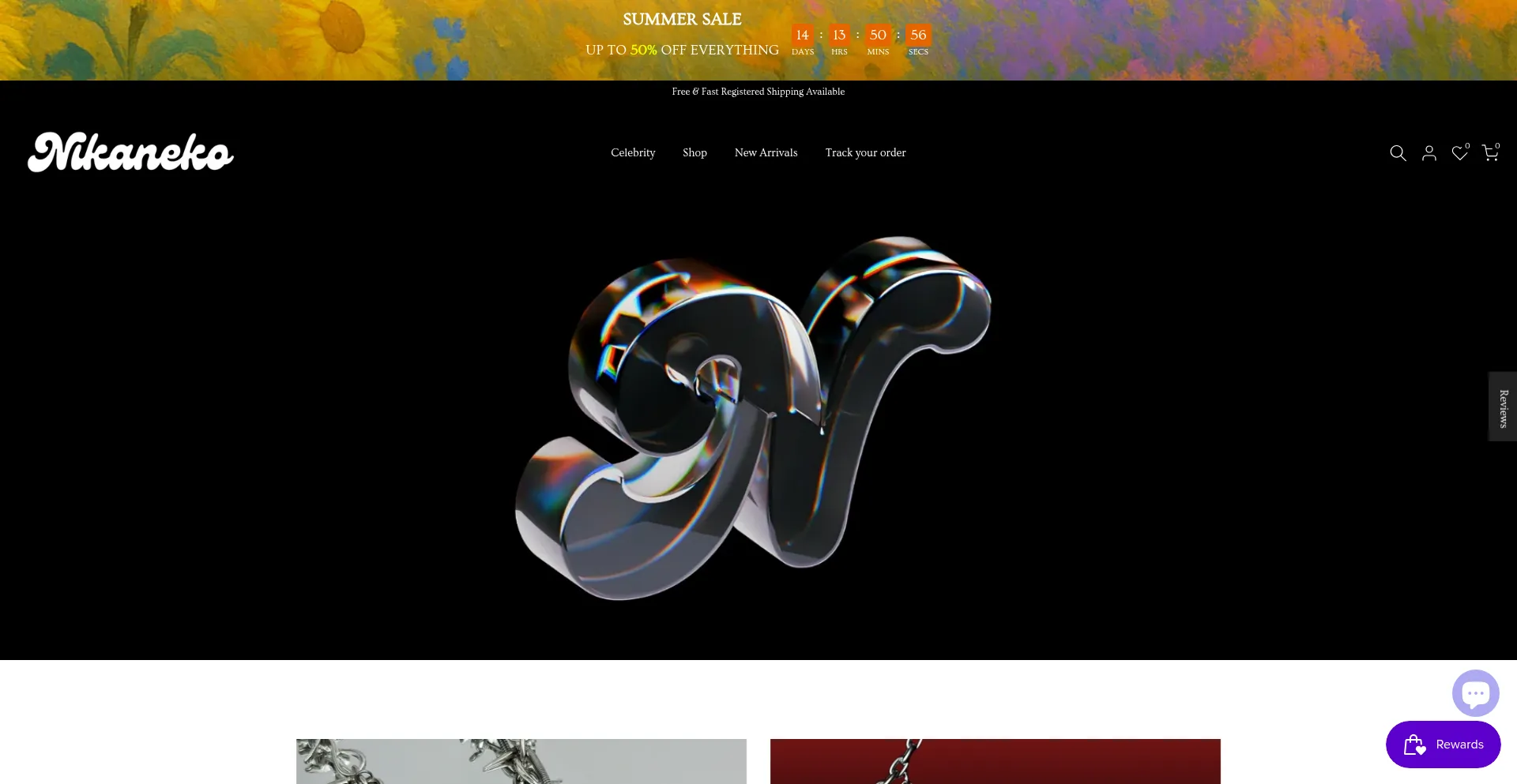 Website screenshot of Nikaneko.com