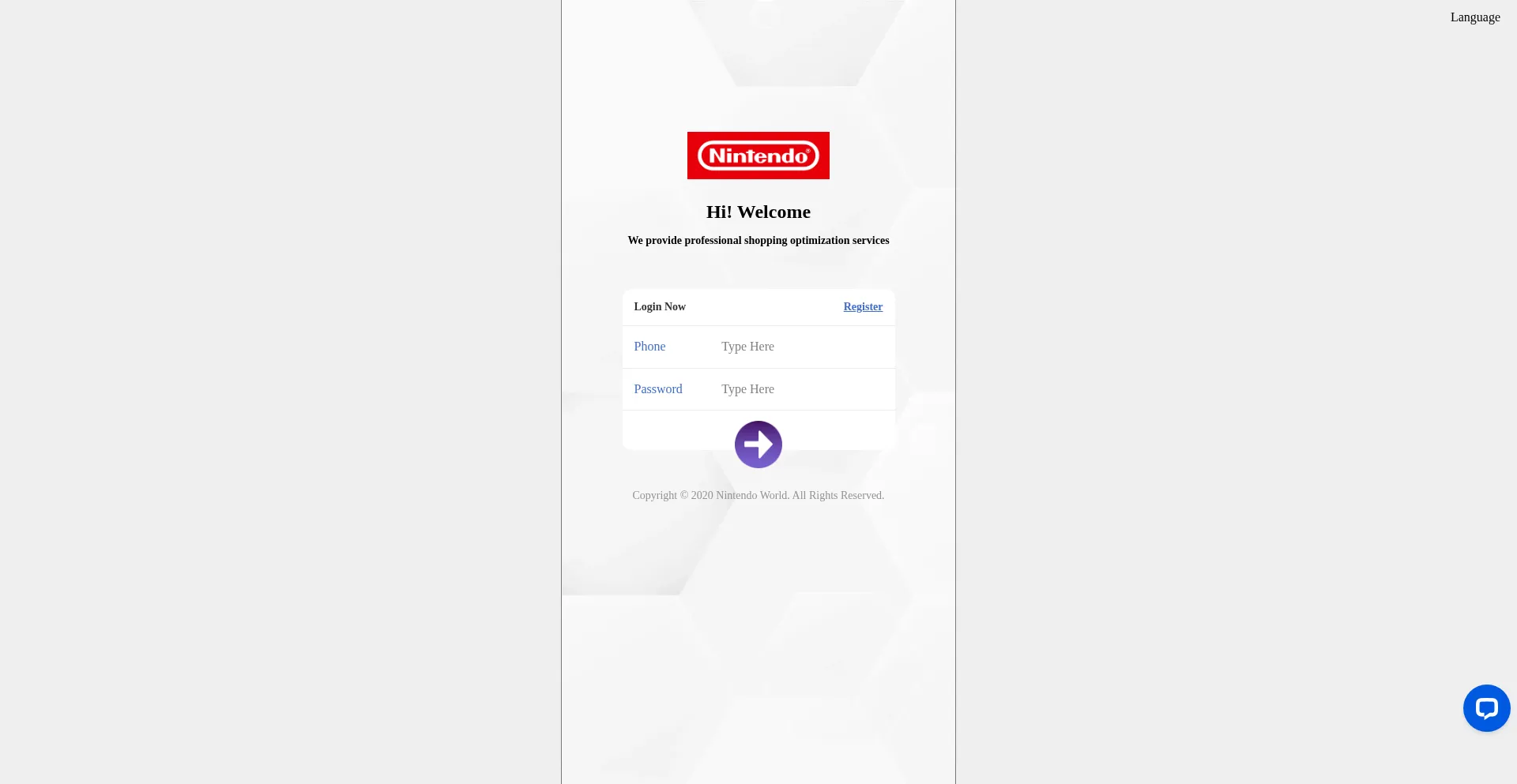 Website screenshot of Nintendo-club.top