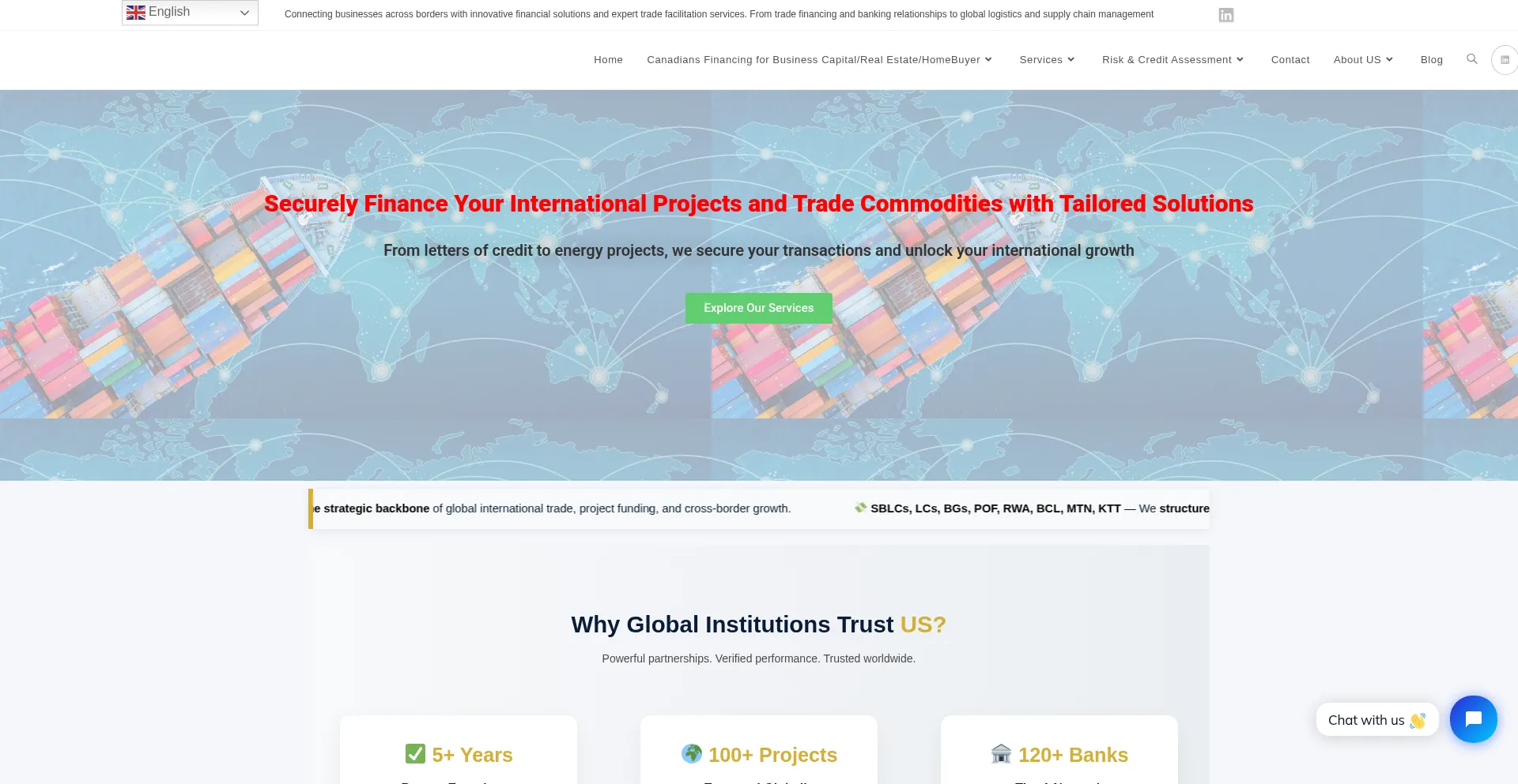 Website screenshot of Nnrvtradepartners.com