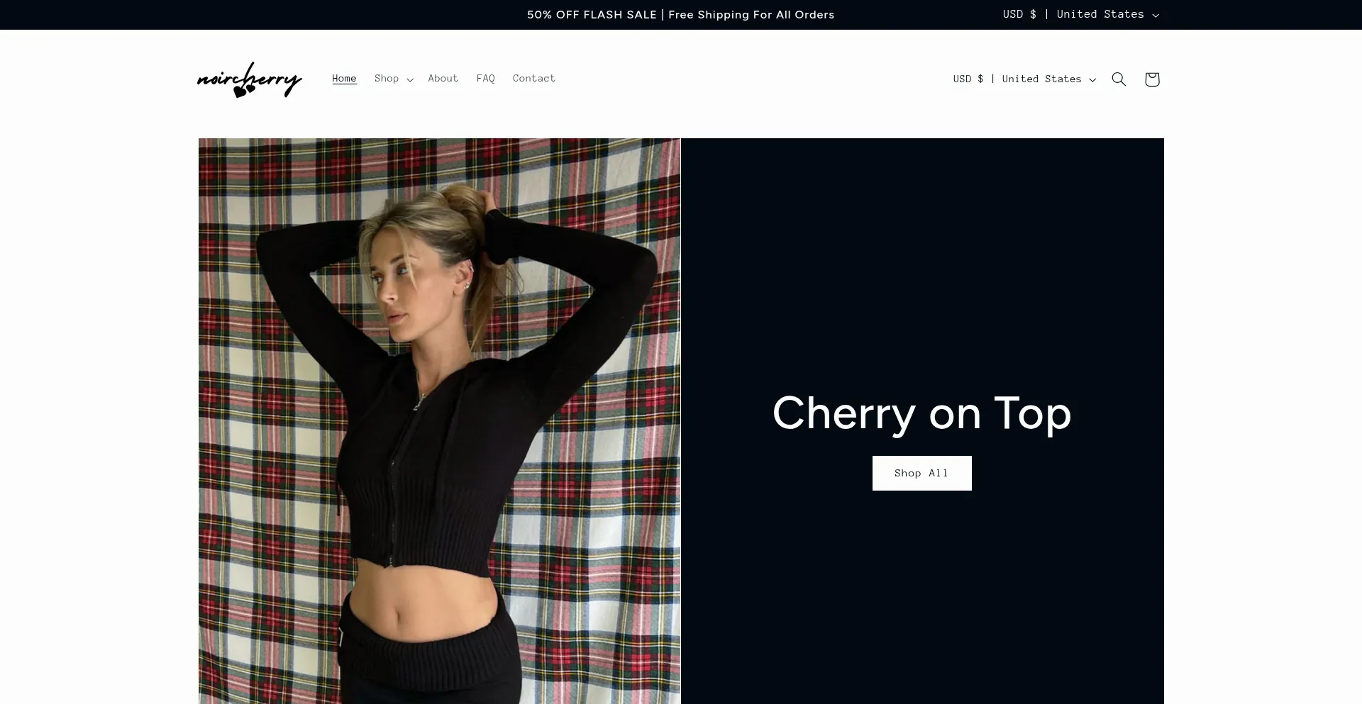 Noircherry.com Screenshot