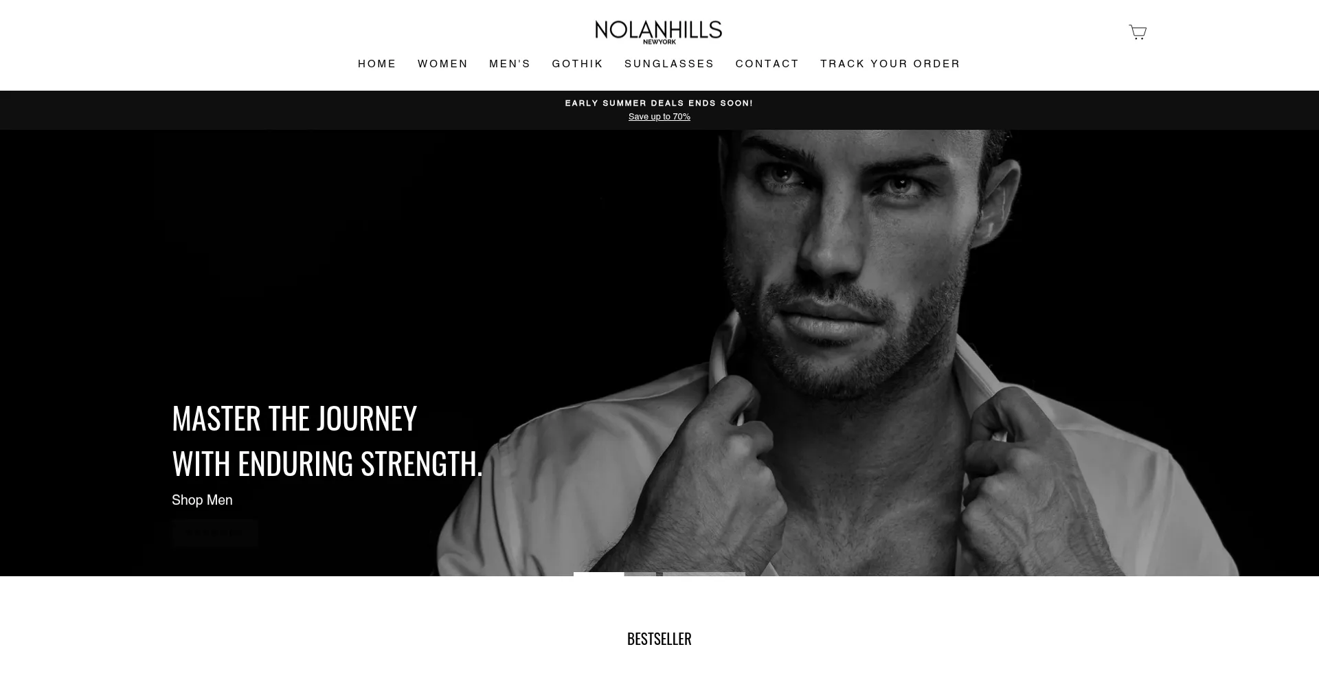 Website screenshot of Nolan-hills.com