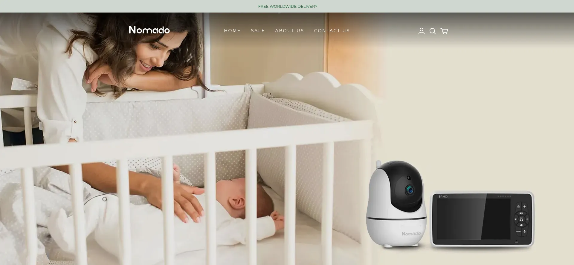 Website screenshot of Nomado.co.uk