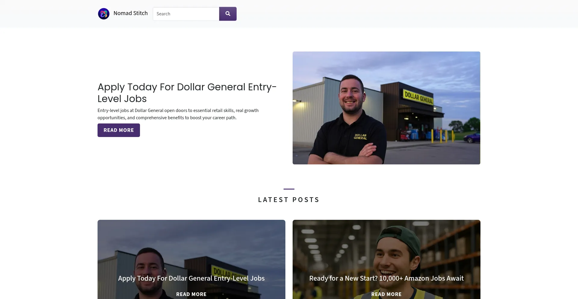Nomadstitch.com Screenshot