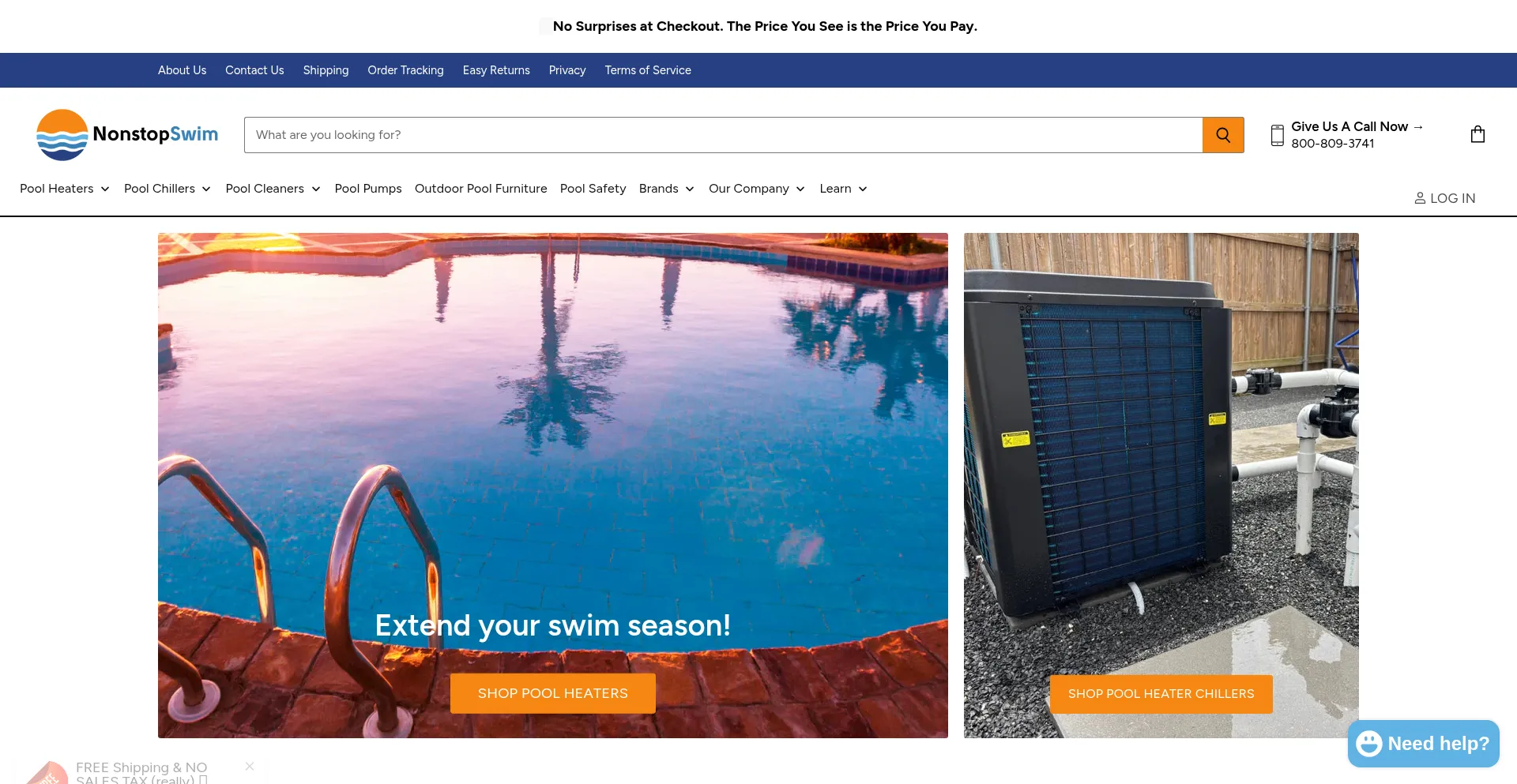 Nonstopswim.com Screenshot