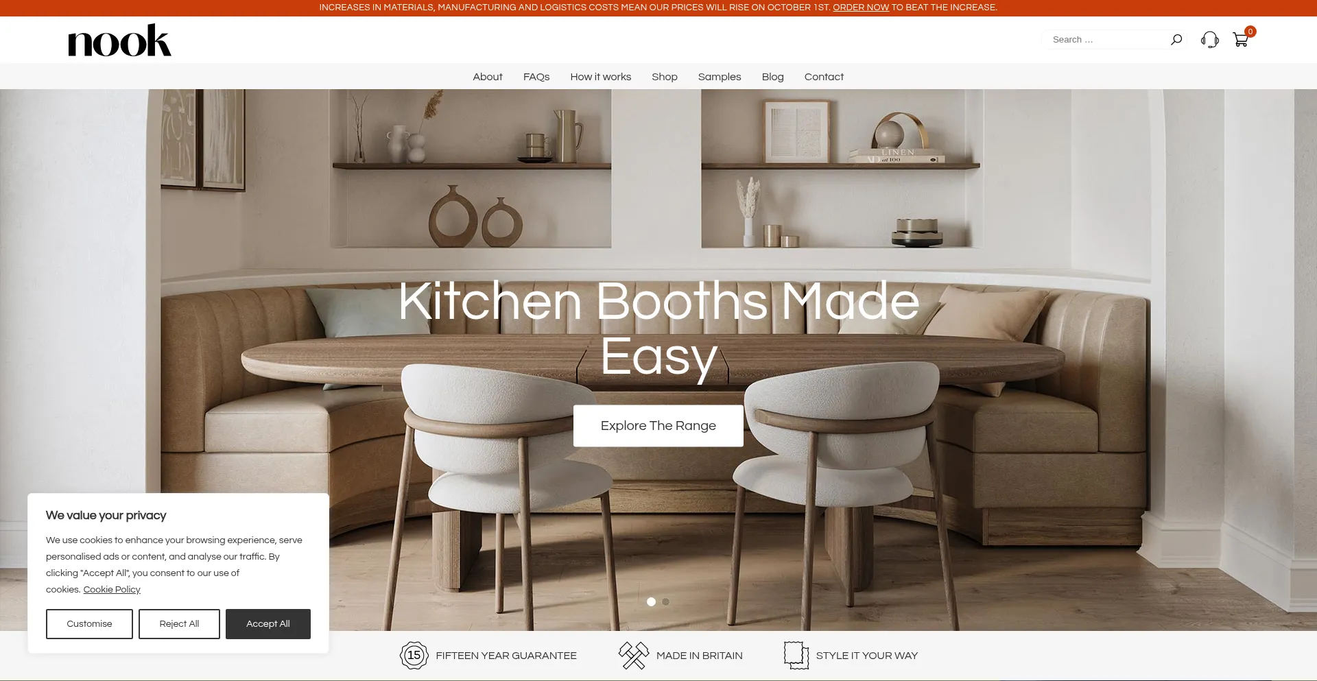 Nookhome.co.uk Screenshot