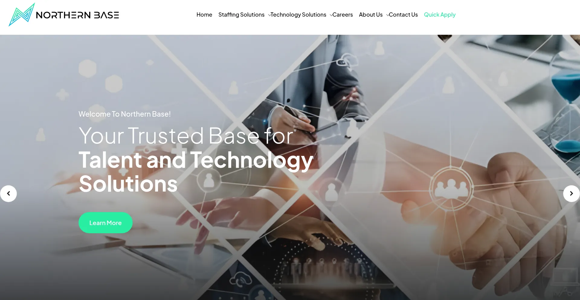 Website screenshot of Northern-base.com