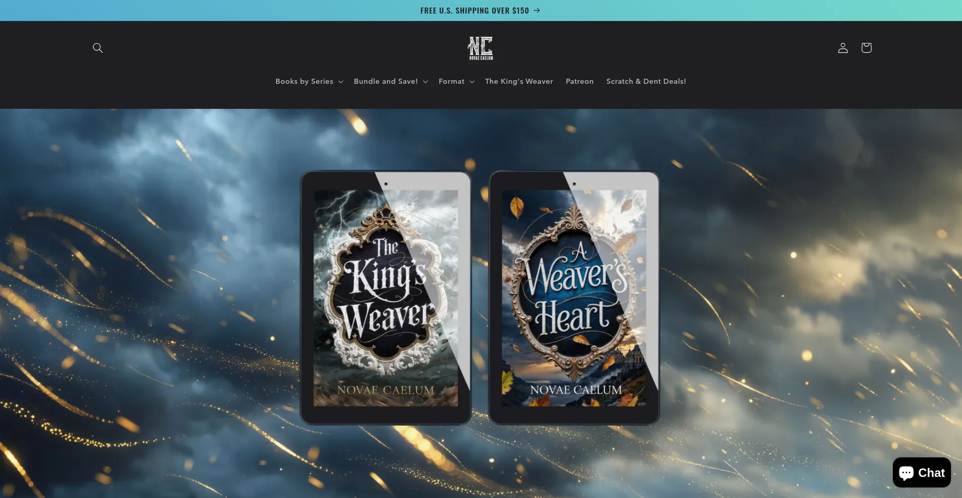 Website screenshot of Novaecaelum.com