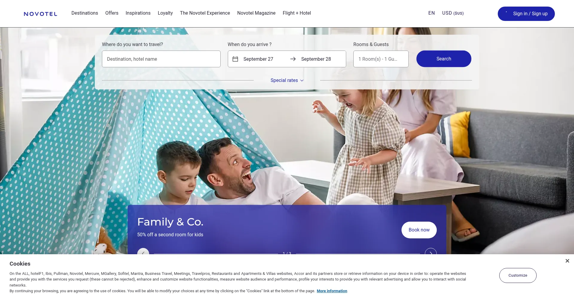 Novotel.accor.com Screenshot