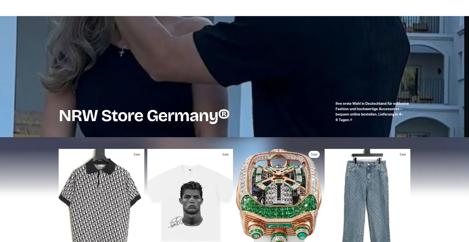 Website screenshot of Nrwstoregermany.store