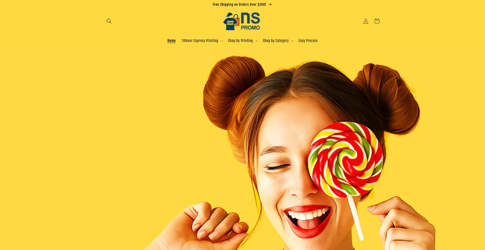 Website screenshot of Nspromo.com.au