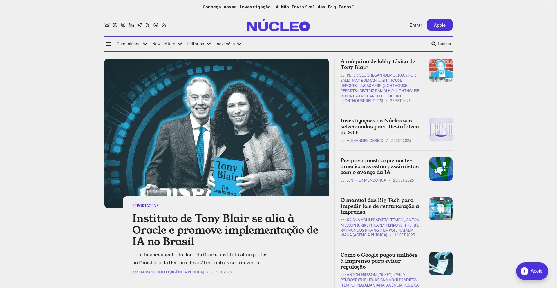 Nucleo.jor.br Screenshot