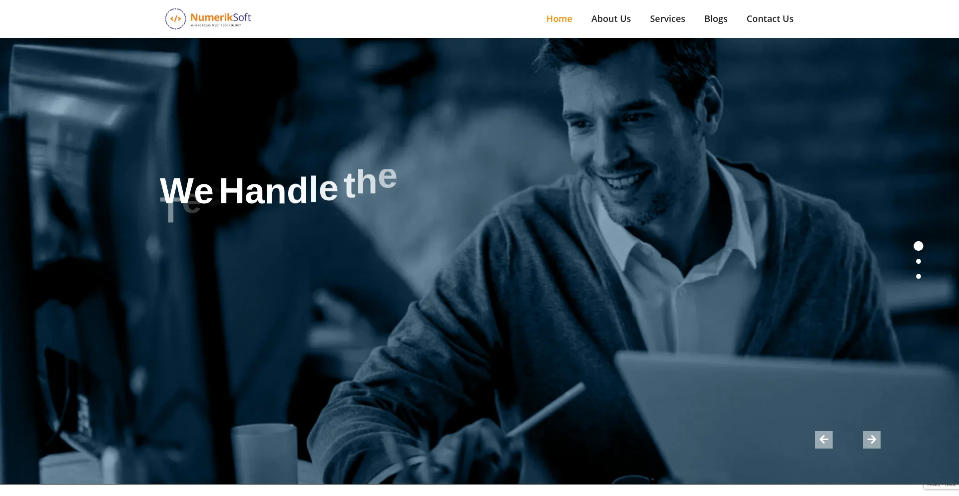 Website screenshot of Numeriksoft.com