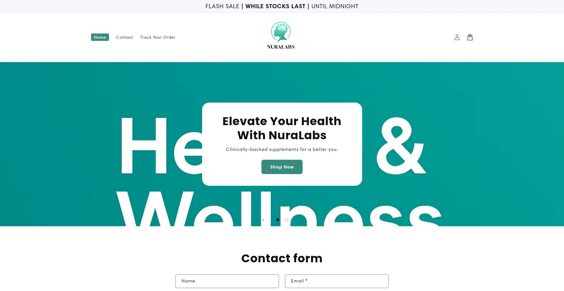 Website screenshot of Nuralabs.co