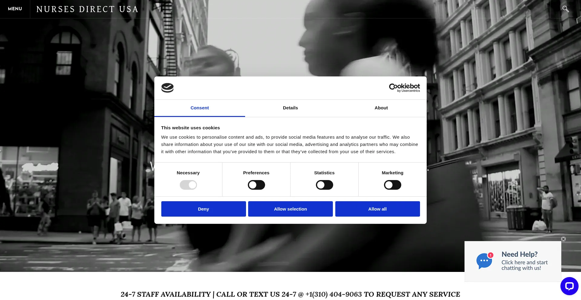 Nursesdirectusa.com Screenshot