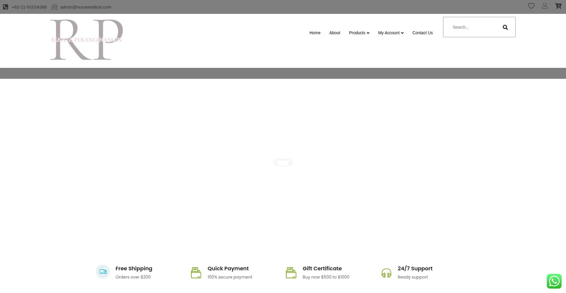 Website screenshot of Nusamedical.com