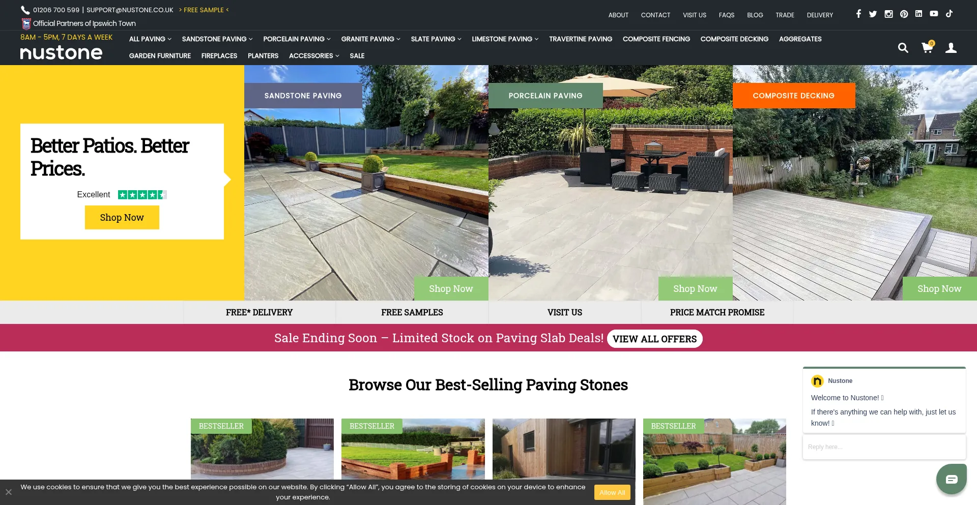 Nustone.co.uk Screenshot