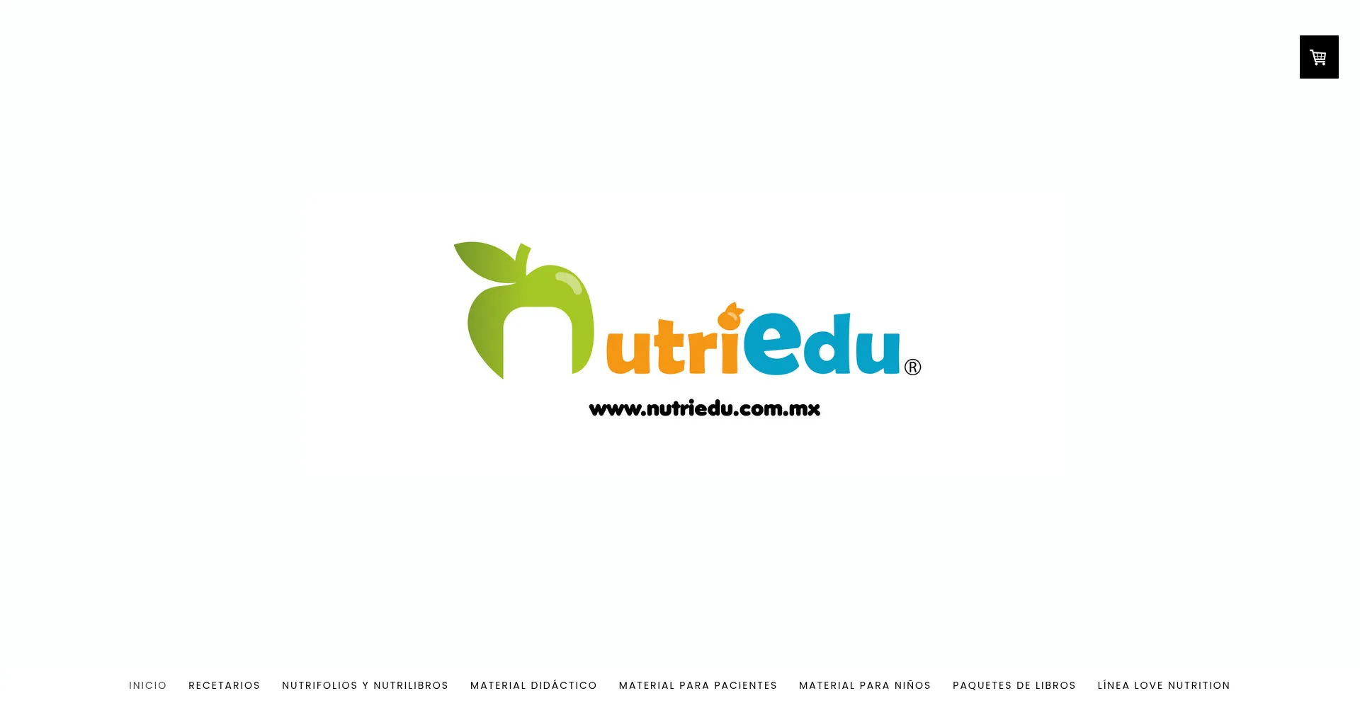 Website screenshot of Nutriedu.com.mx
