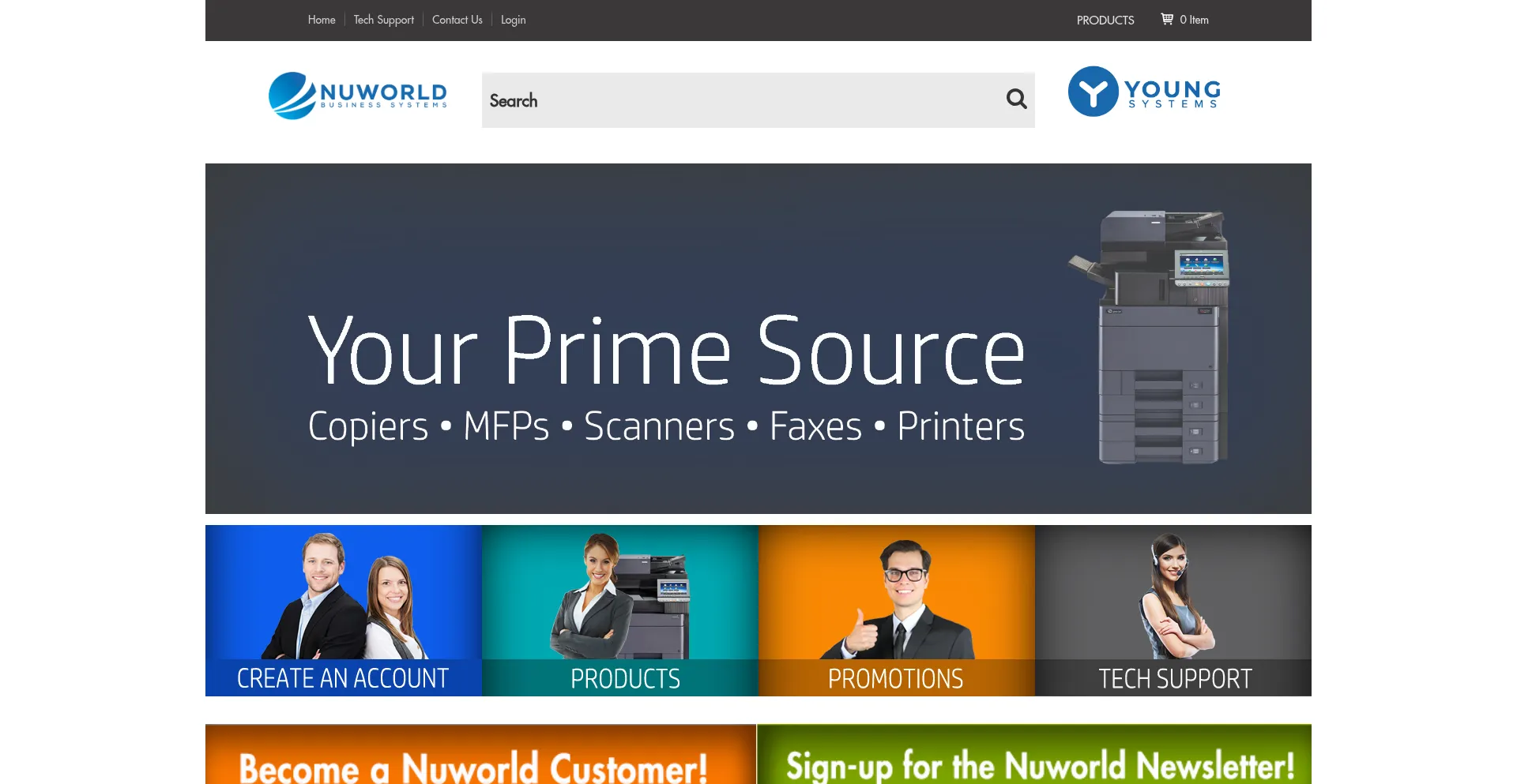 Website screenshot of Nuworldinc.com