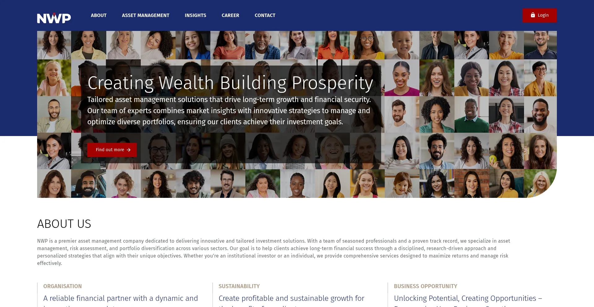 Website screenshot of Nwprofits.com