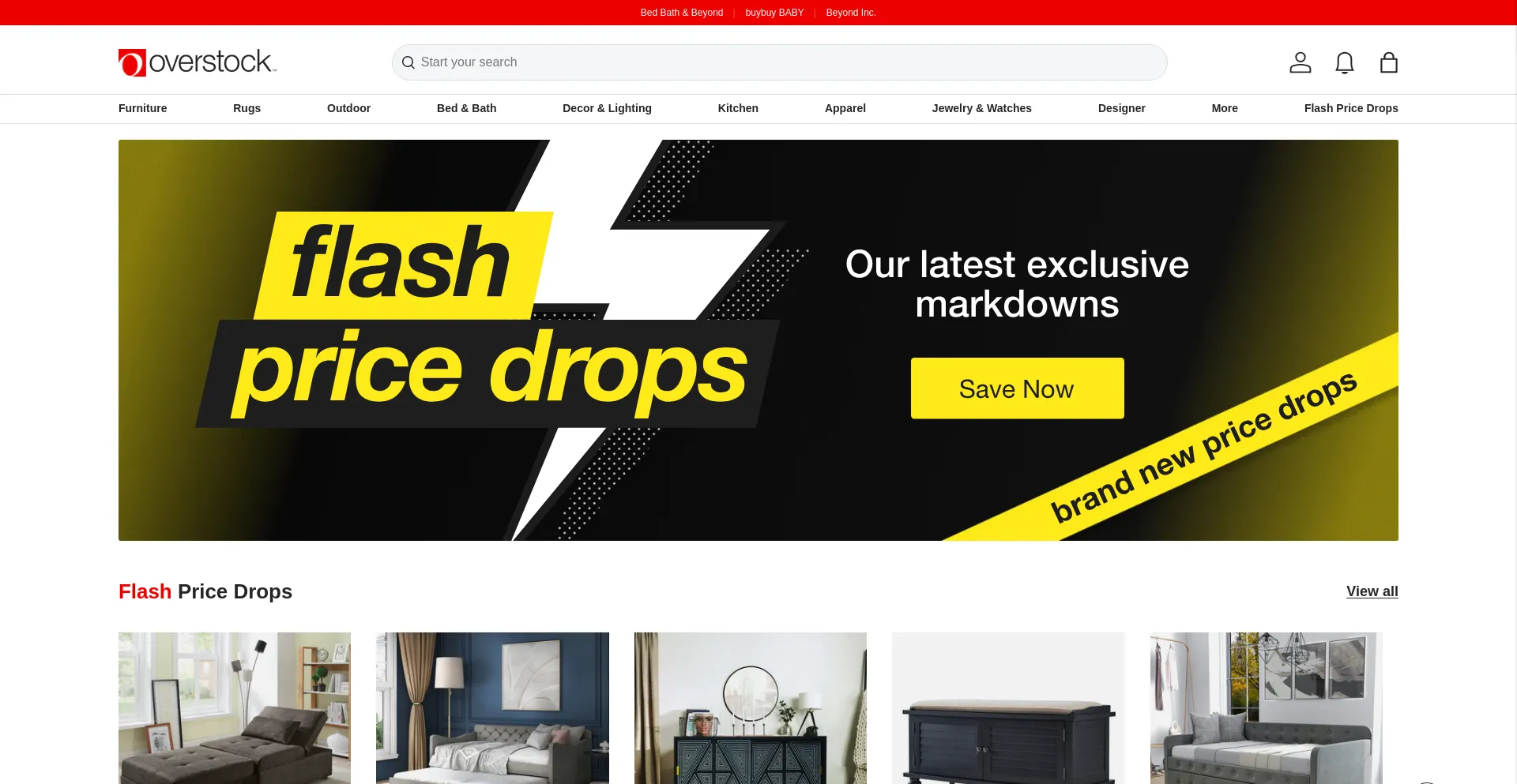 Website screenshot of O.co