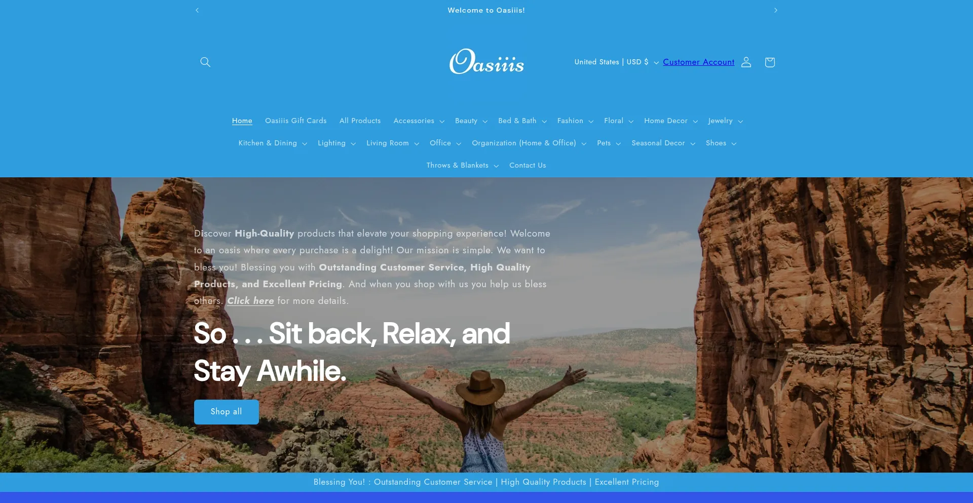 Oasiiis.com Screenshot