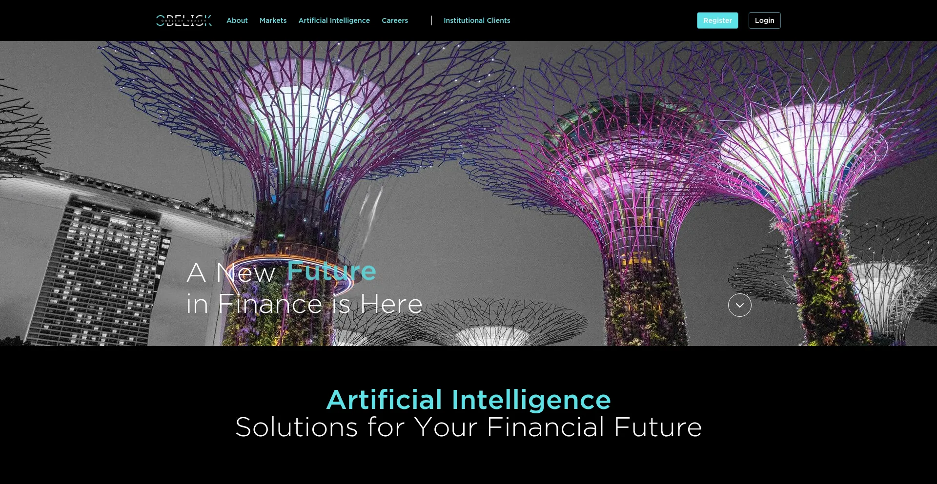 Website screenshot of Obelisk-wealth.com