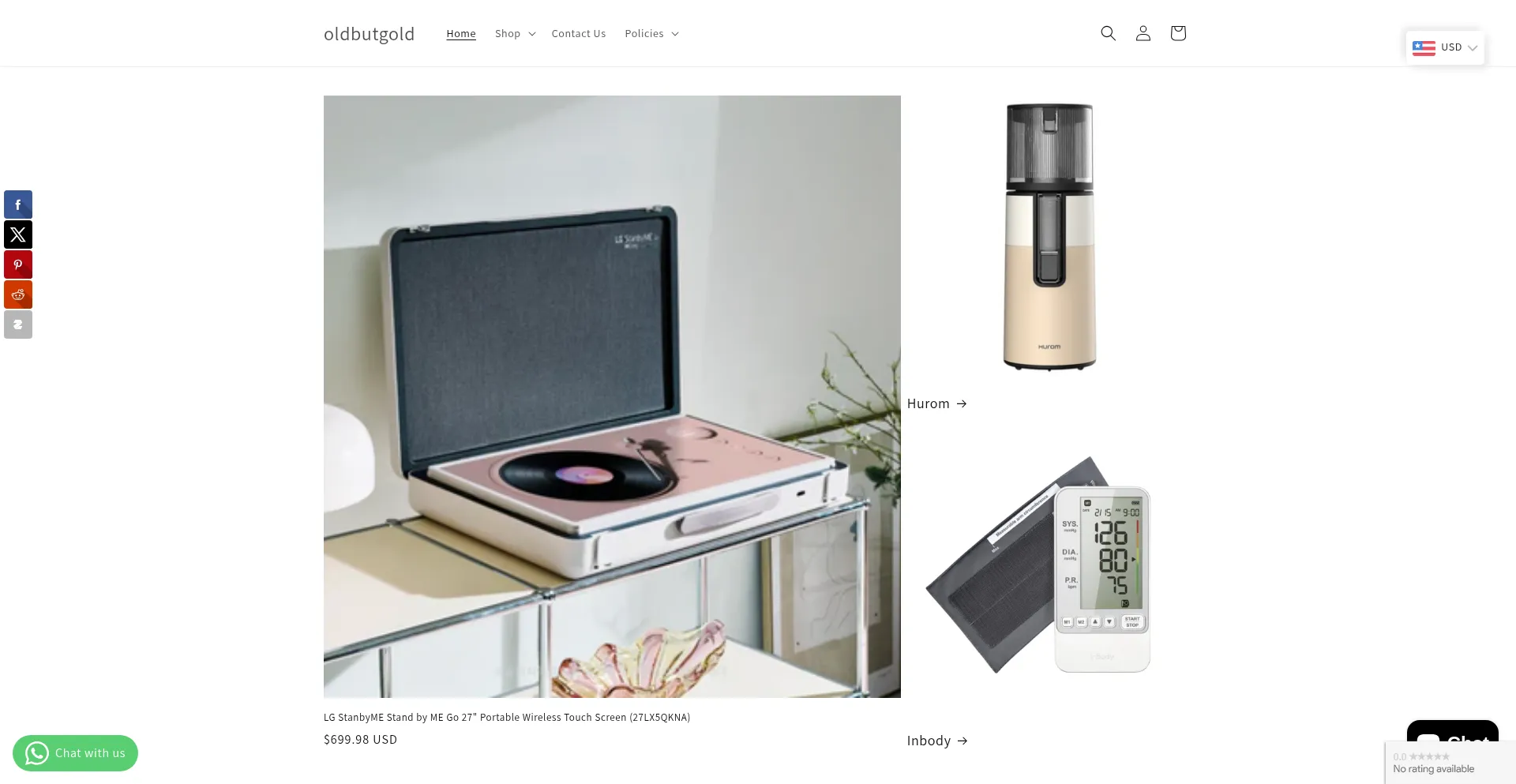 Website screenshot of Obg-us.com