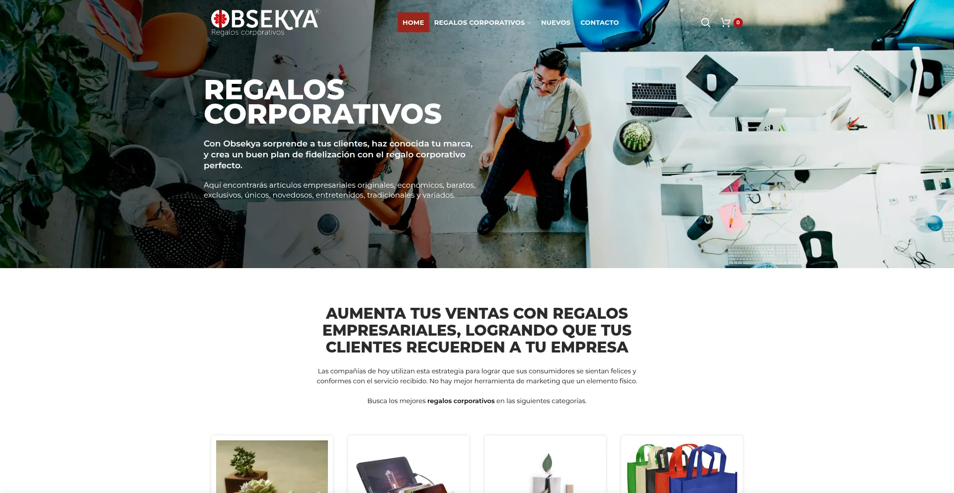 Website screenshot of Obsekya.cl