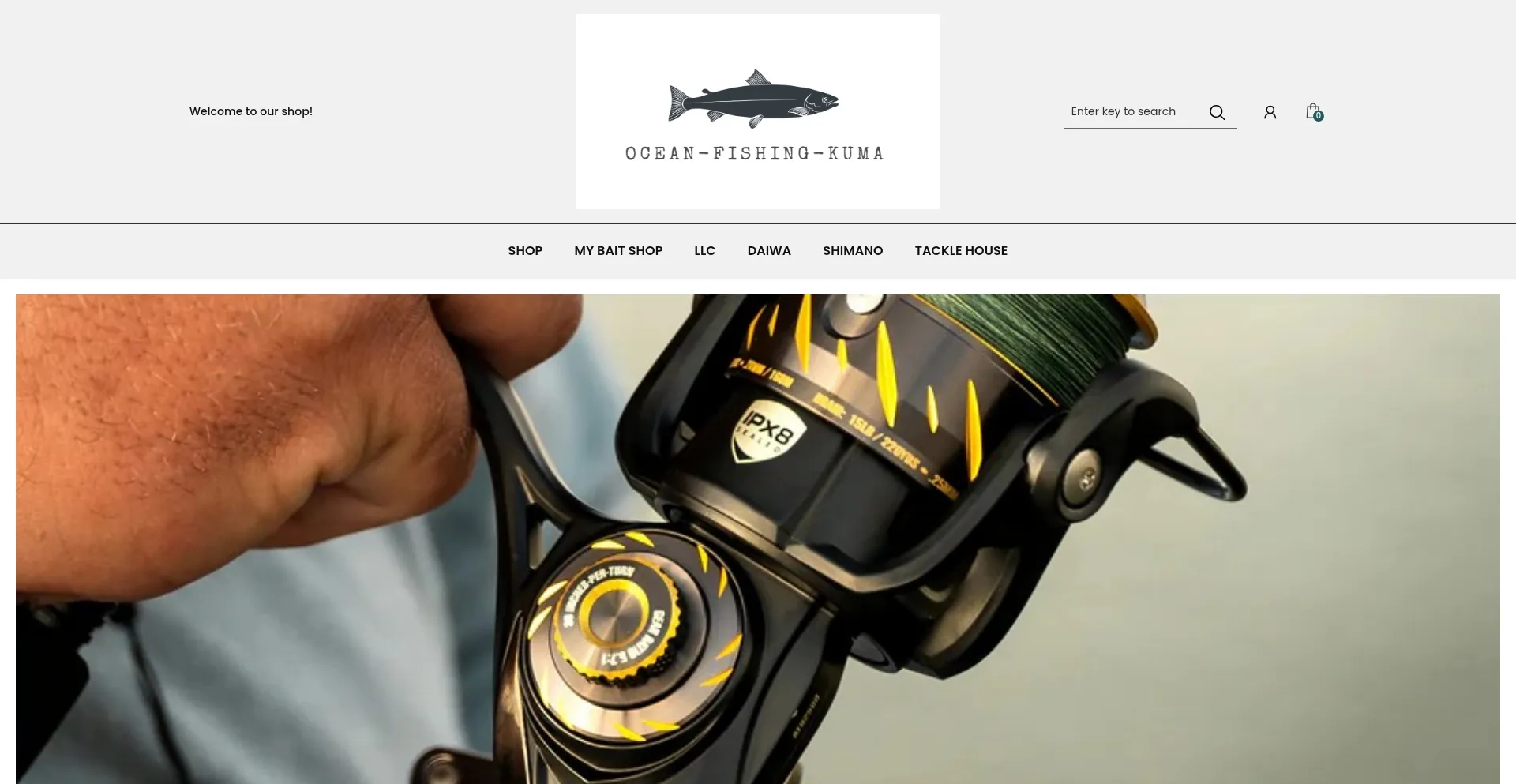 Website screenshot of Ocean-fishing-kuma.com