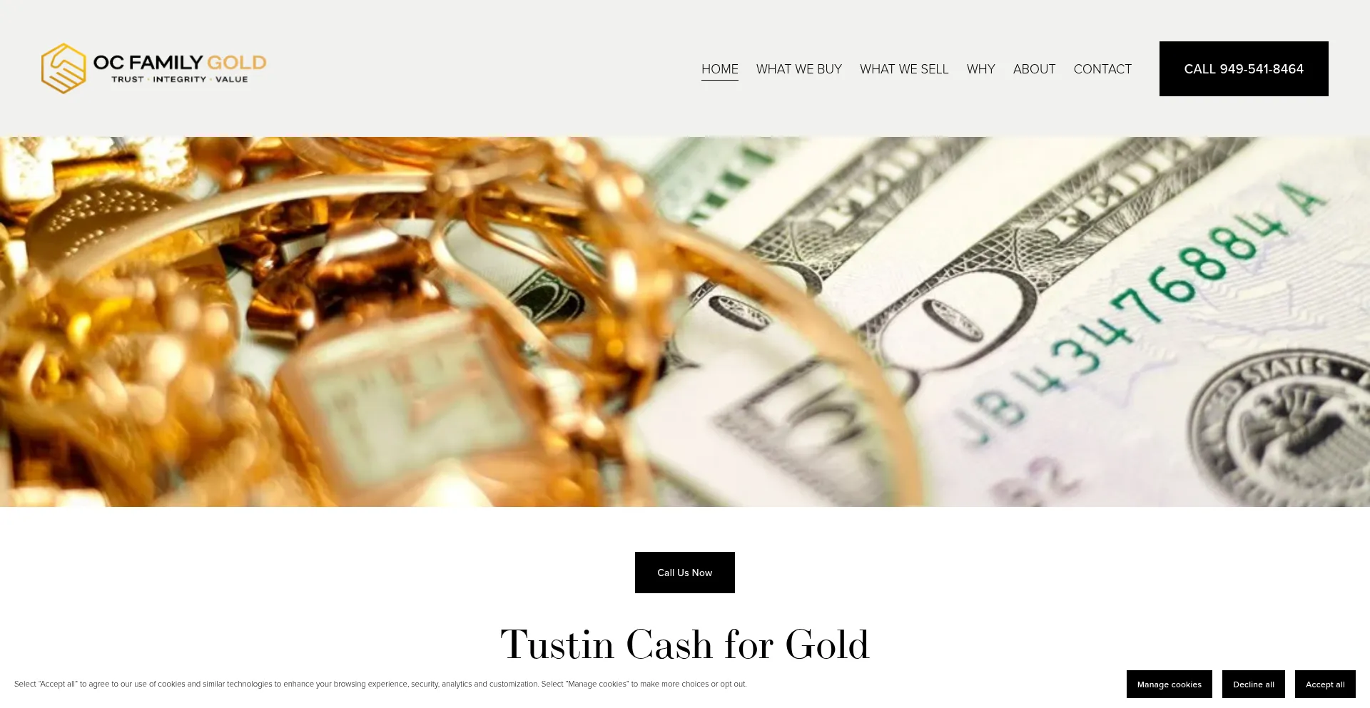 Ocfamilygold.com Screenshot