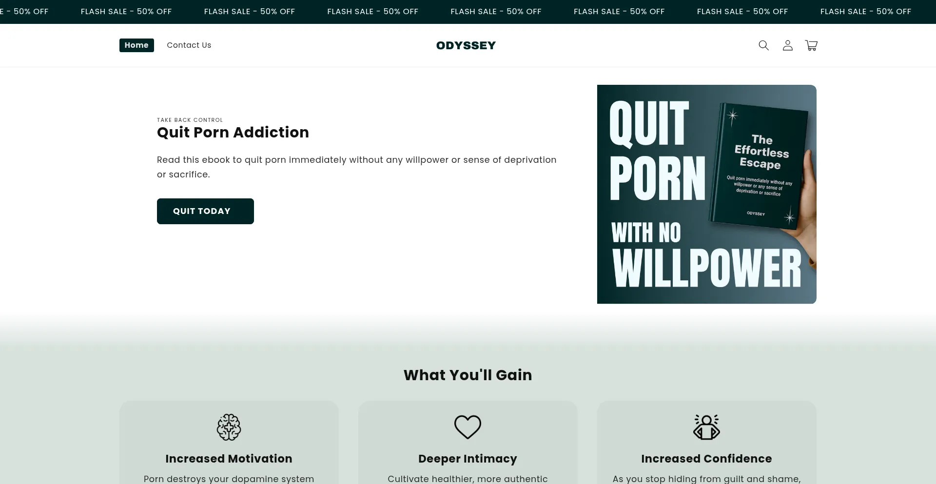 Odyssey-store.com Screenshot