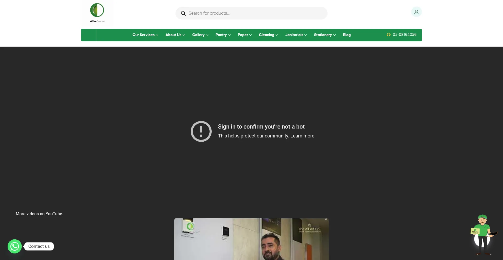 Website screenshot of Officeconnectme.com