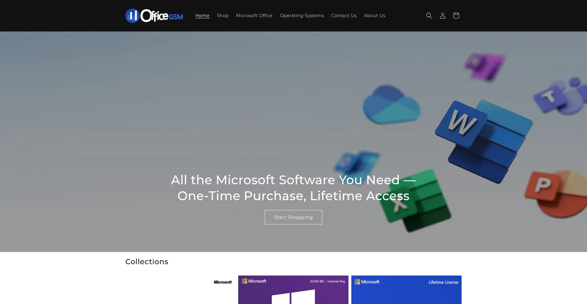 Website screenshot of Officegsm.com