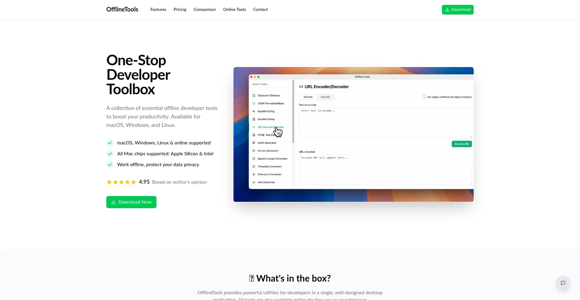 Offlinetools.org Screenshot