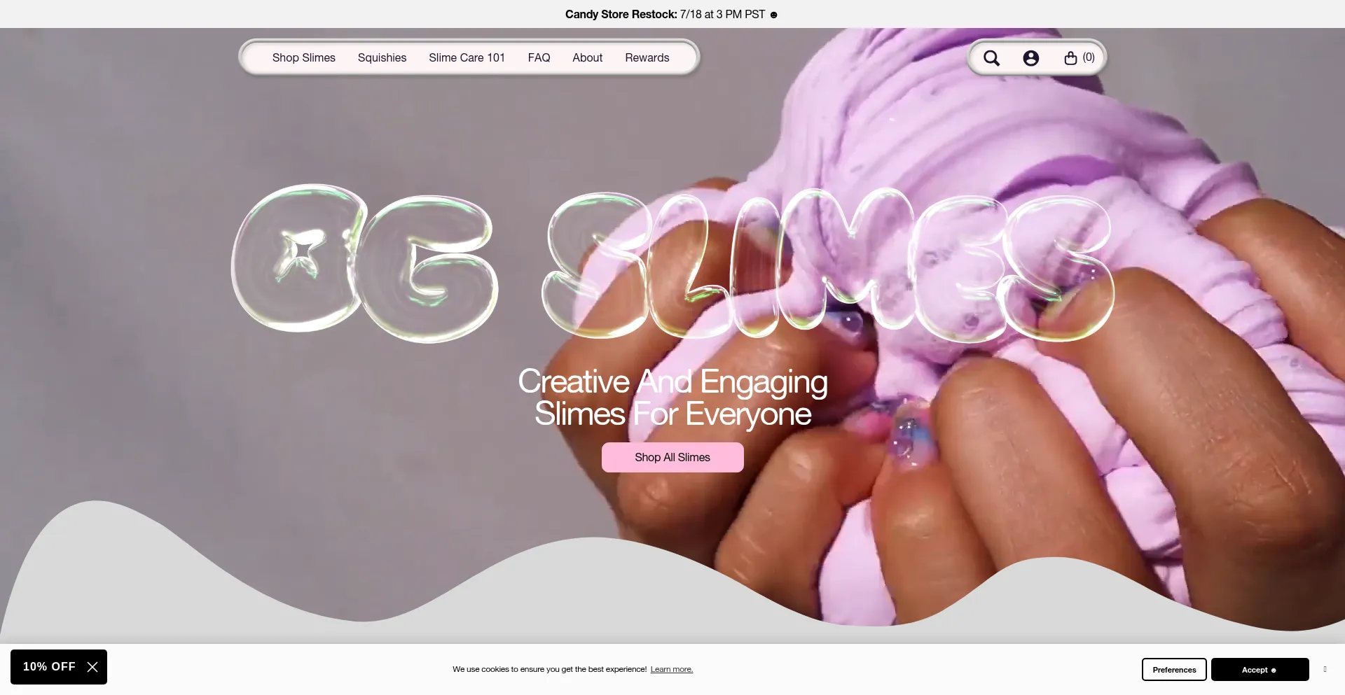 Website screenshot of Ogslimes.com