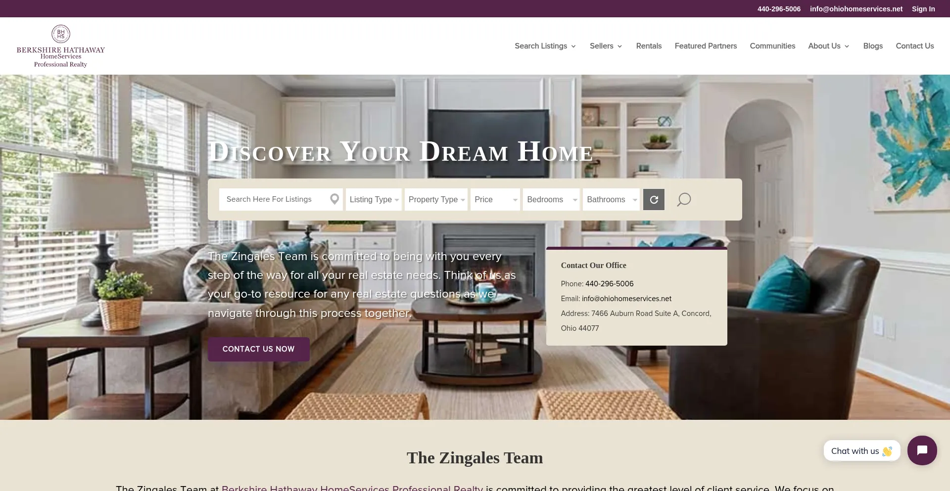 Website screenshot of Ohiohomeservices.net