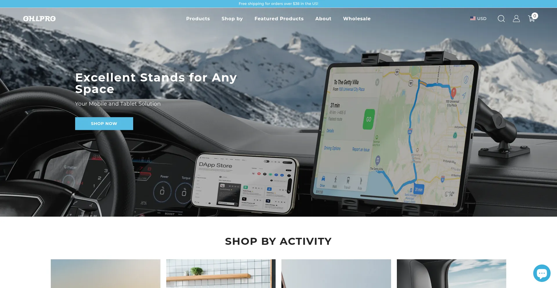 Website screenshot of Ohlproshop.com