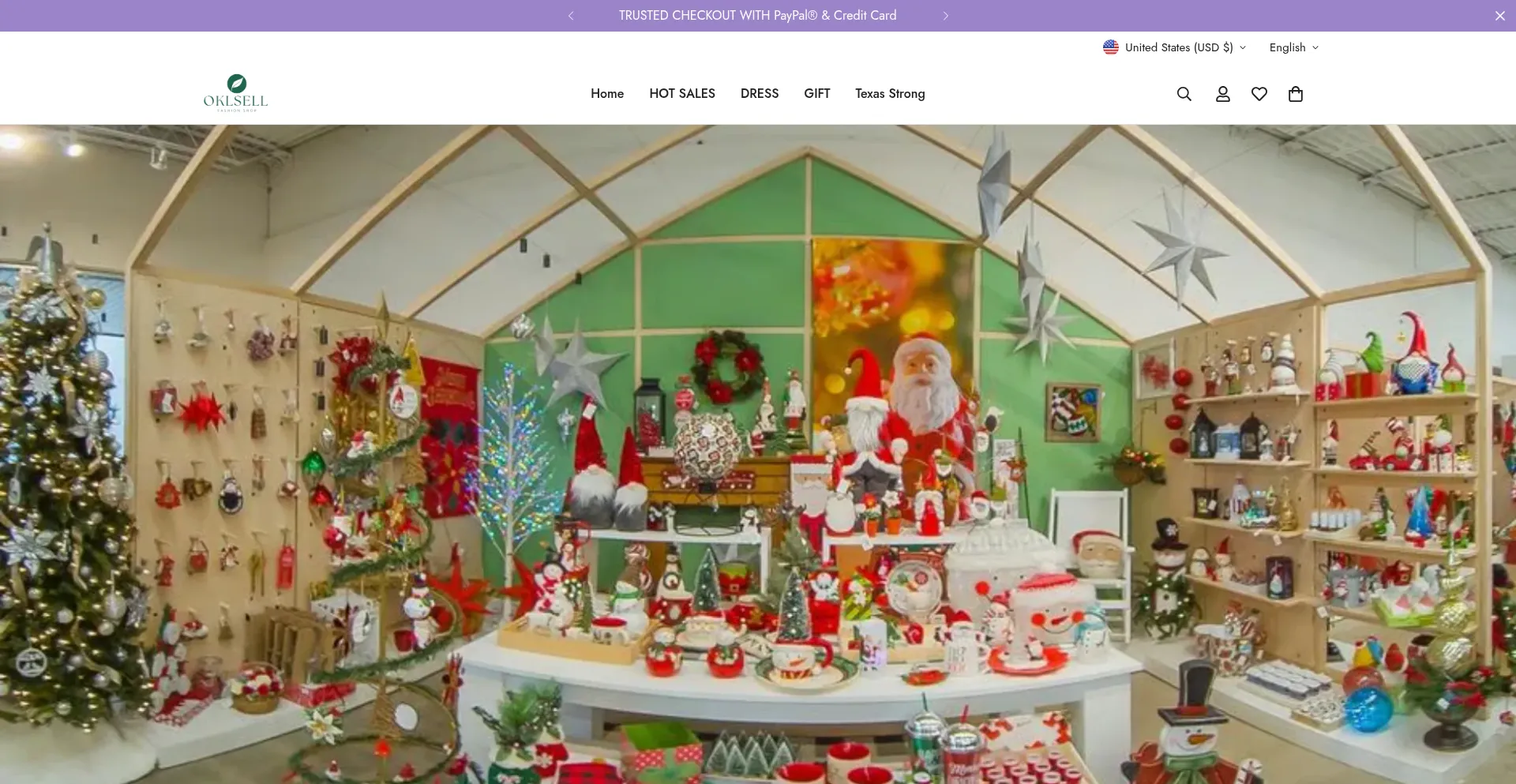 Website screenshot of Oklsell.com