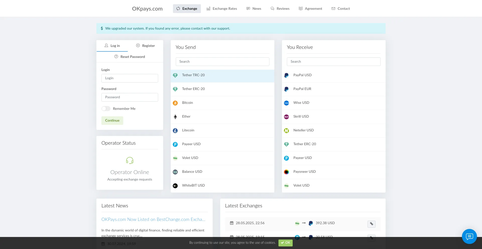 Okpays.com Screenshot