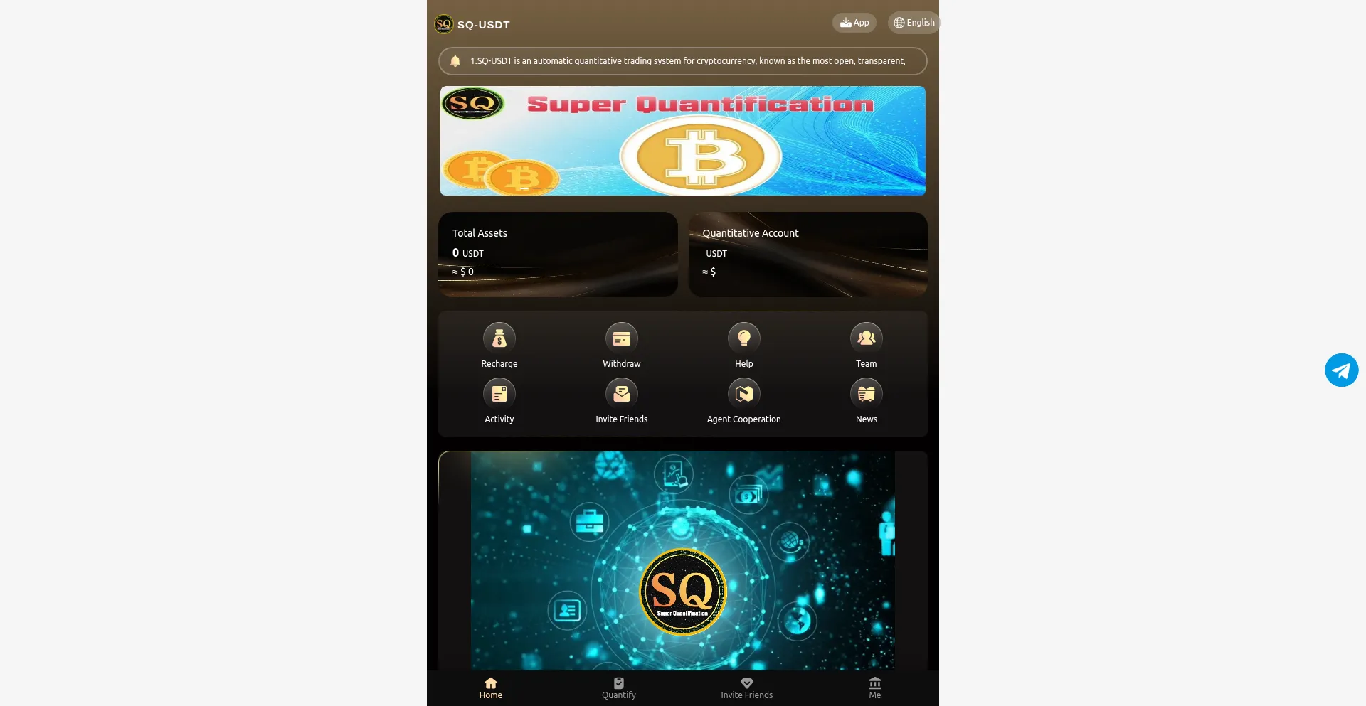 Website screenshot of Okquantify.com