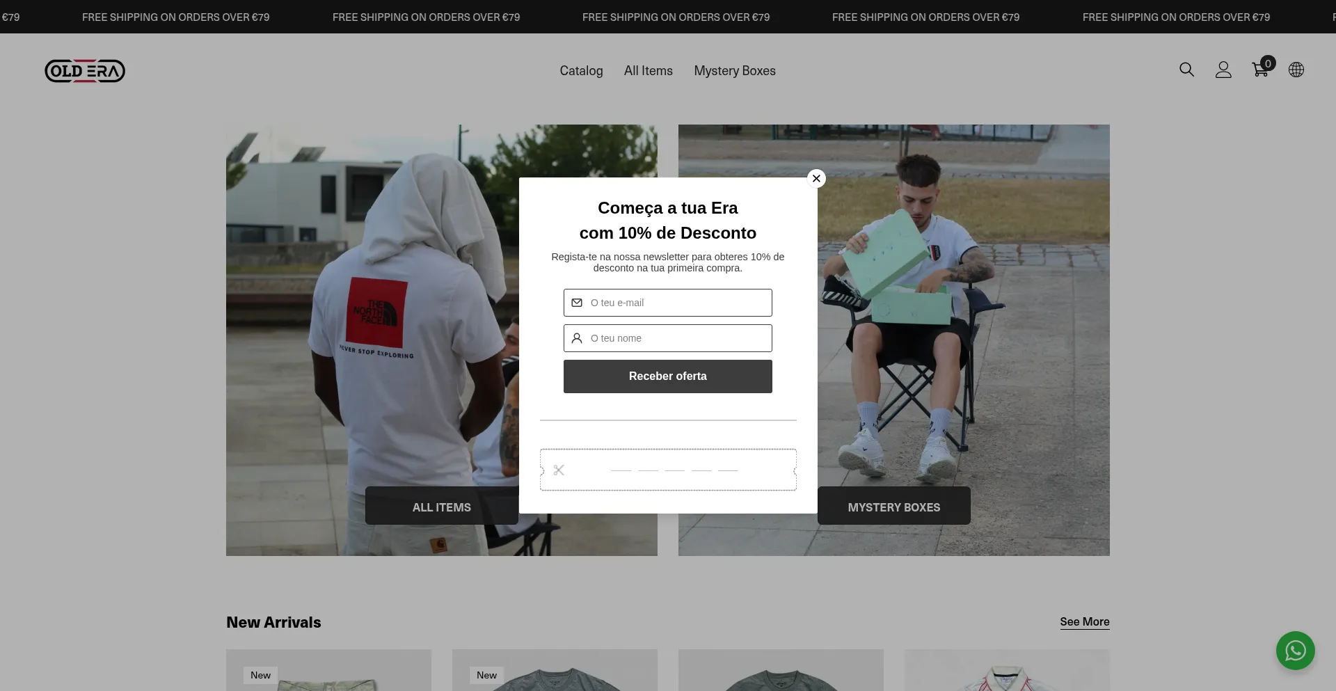 Website screenshot of Old-era.com